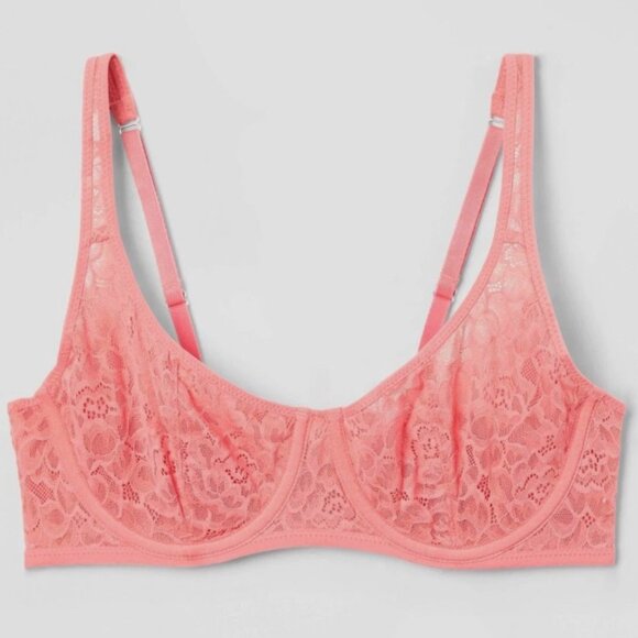 Lace Balconette Bra Like New 34DDD - Picture 3 of 5